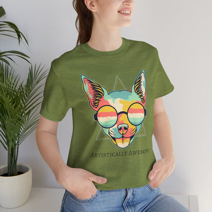 Colorful Artistic Cat Tee
