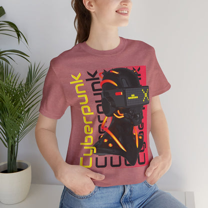 Cyberpunk Glitch Head Tee