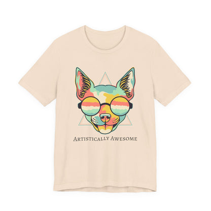 Colorful Artistic Cat Tee