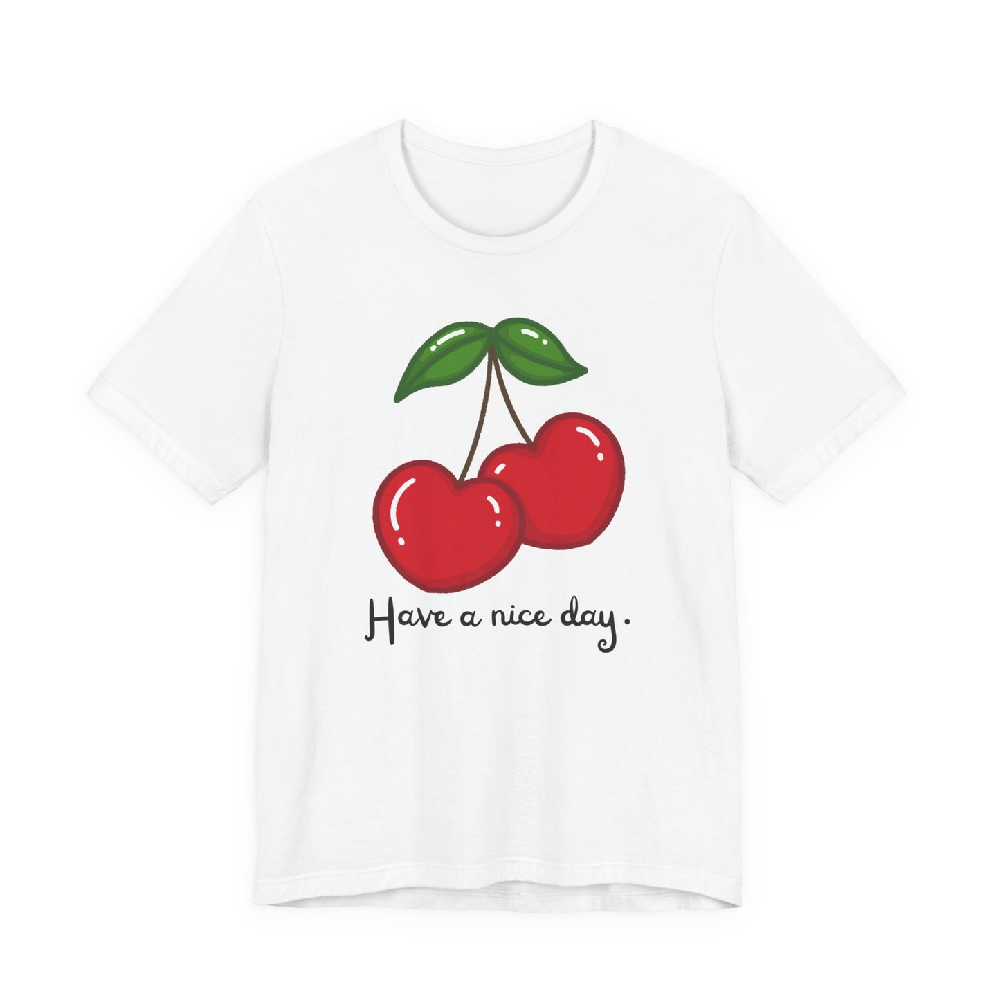 Have a Nice Day Cherry Hearts Tee