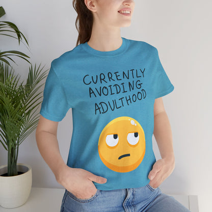 Avoiding Adulthood Emoji Tee
