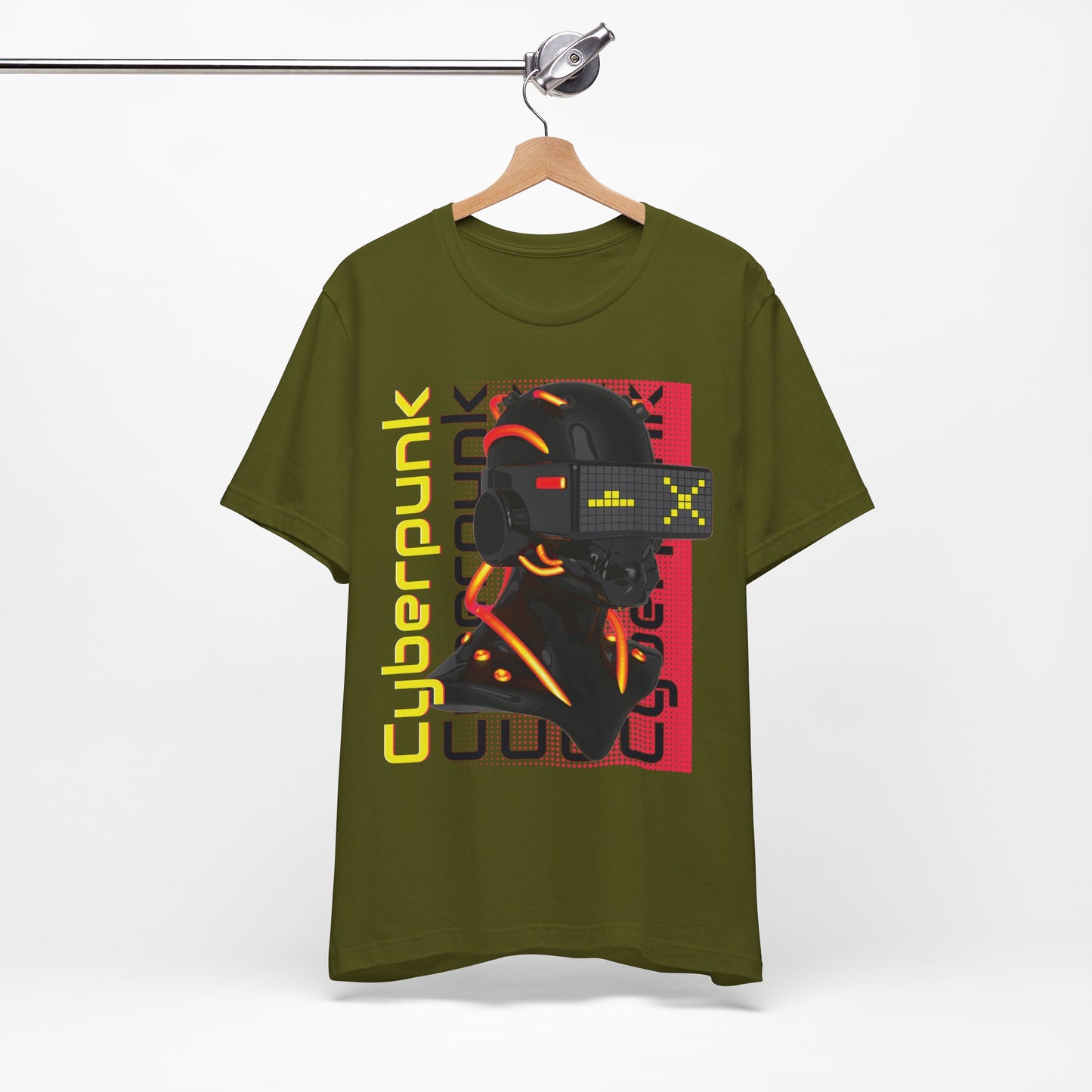 Cyberpunk Glitch Head Tee
