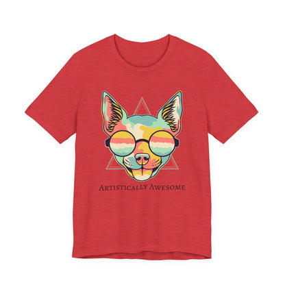 Colorful Artistic Cat Tee