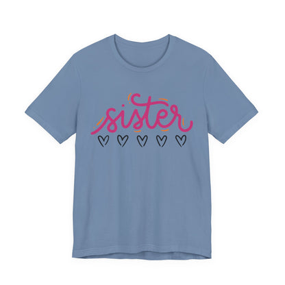 Sister Love Hearts Tee