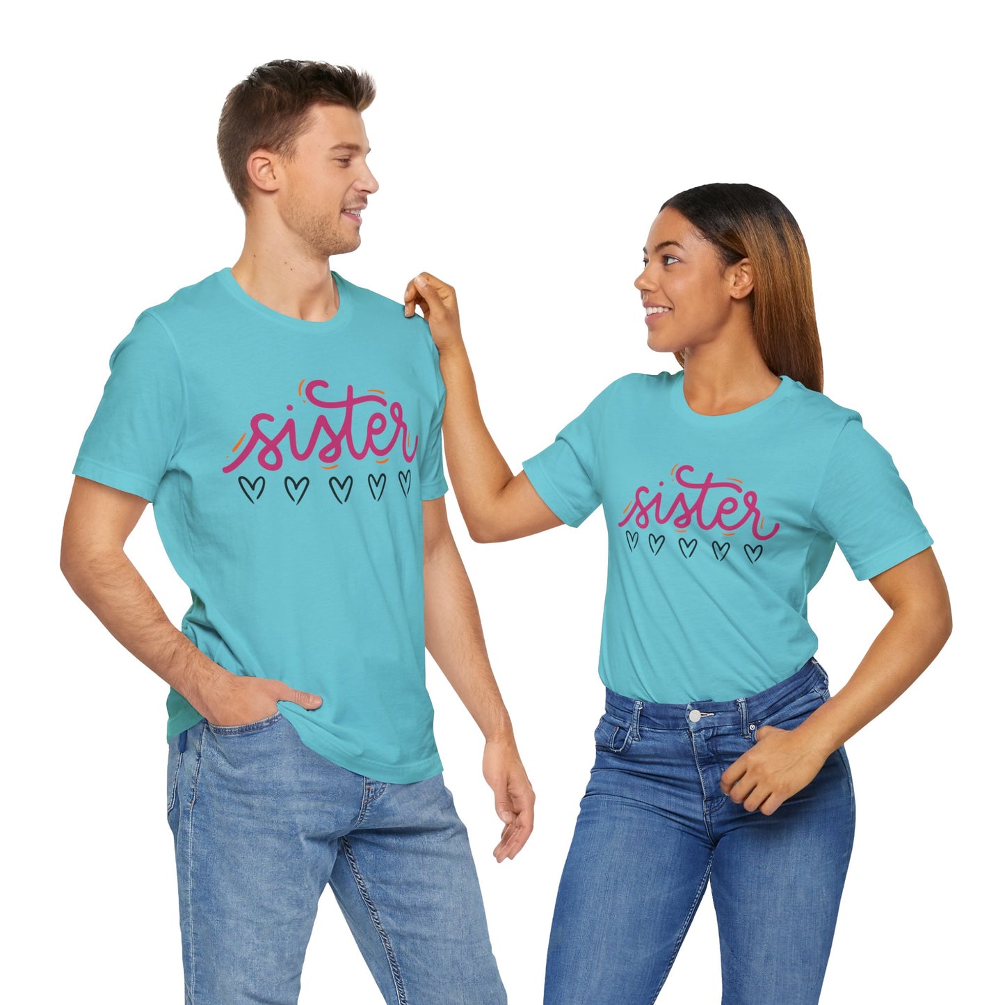 Sister Love Hearts Tee
