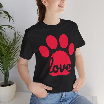 Love Paw Print Jersey Tee