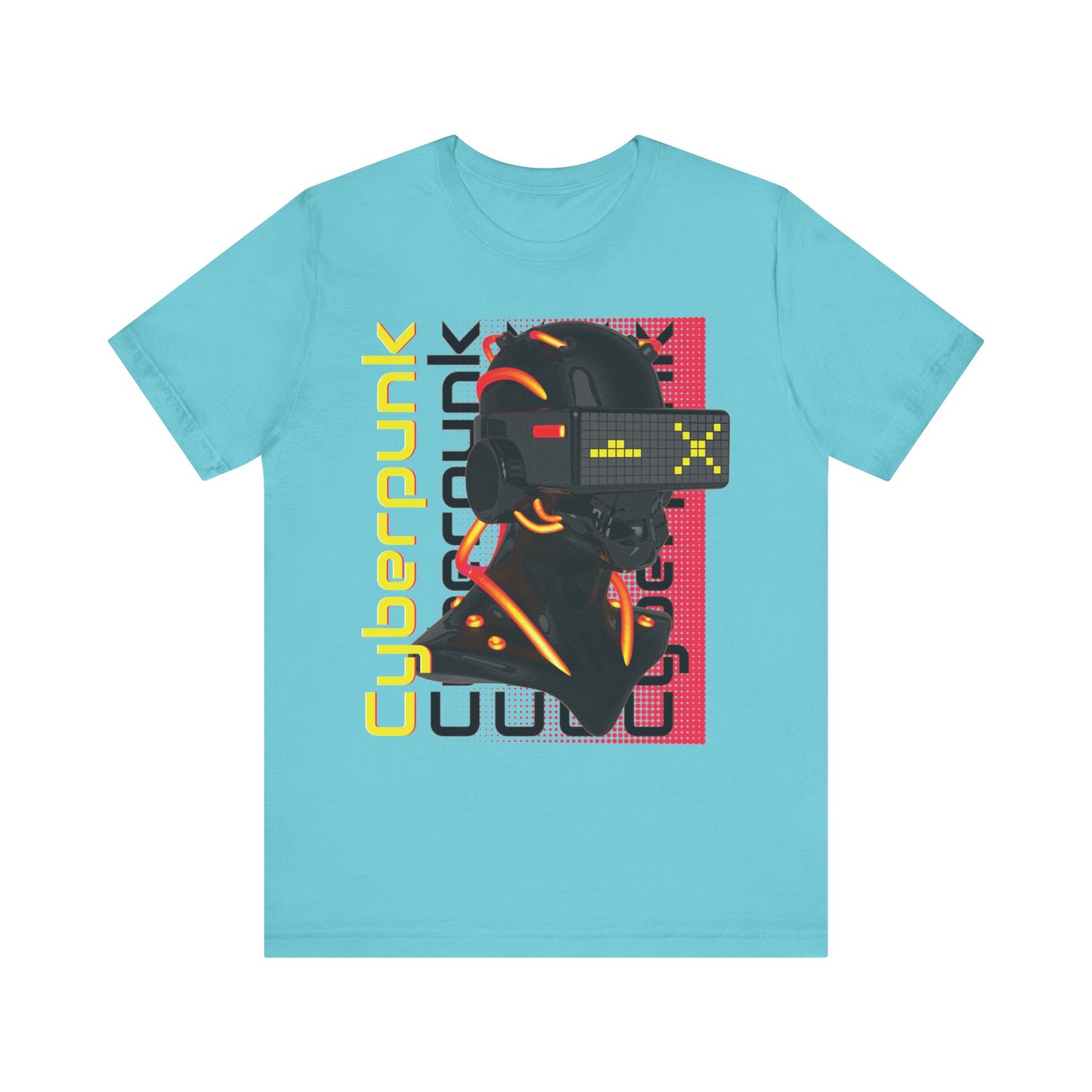 Cyberpunk Glitch Head Tee