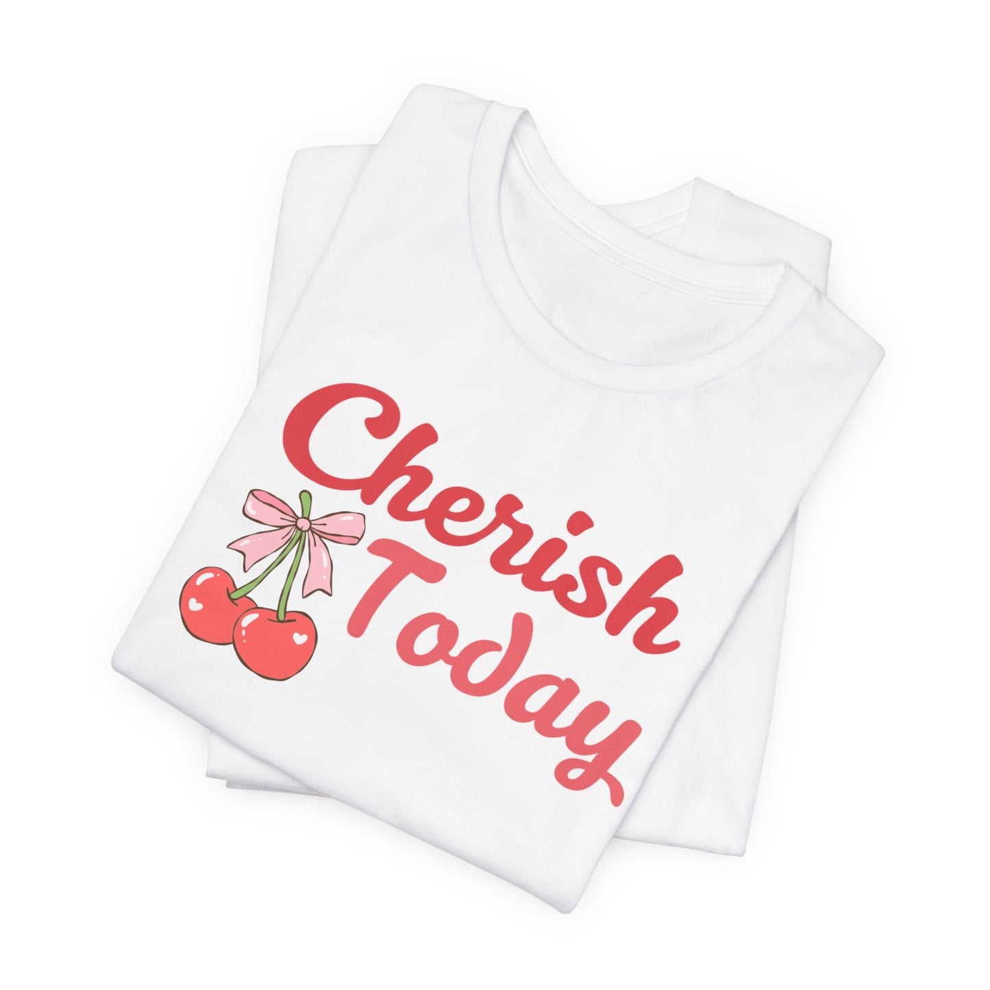 Cherish Today Cherry Bow Tee