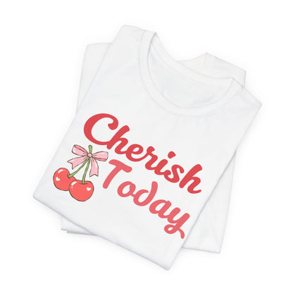 Cherish Today Cherry Bow Tee