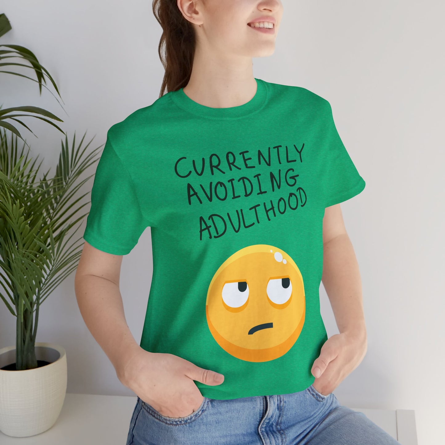 Avoiding Adulthood Emoji Tee