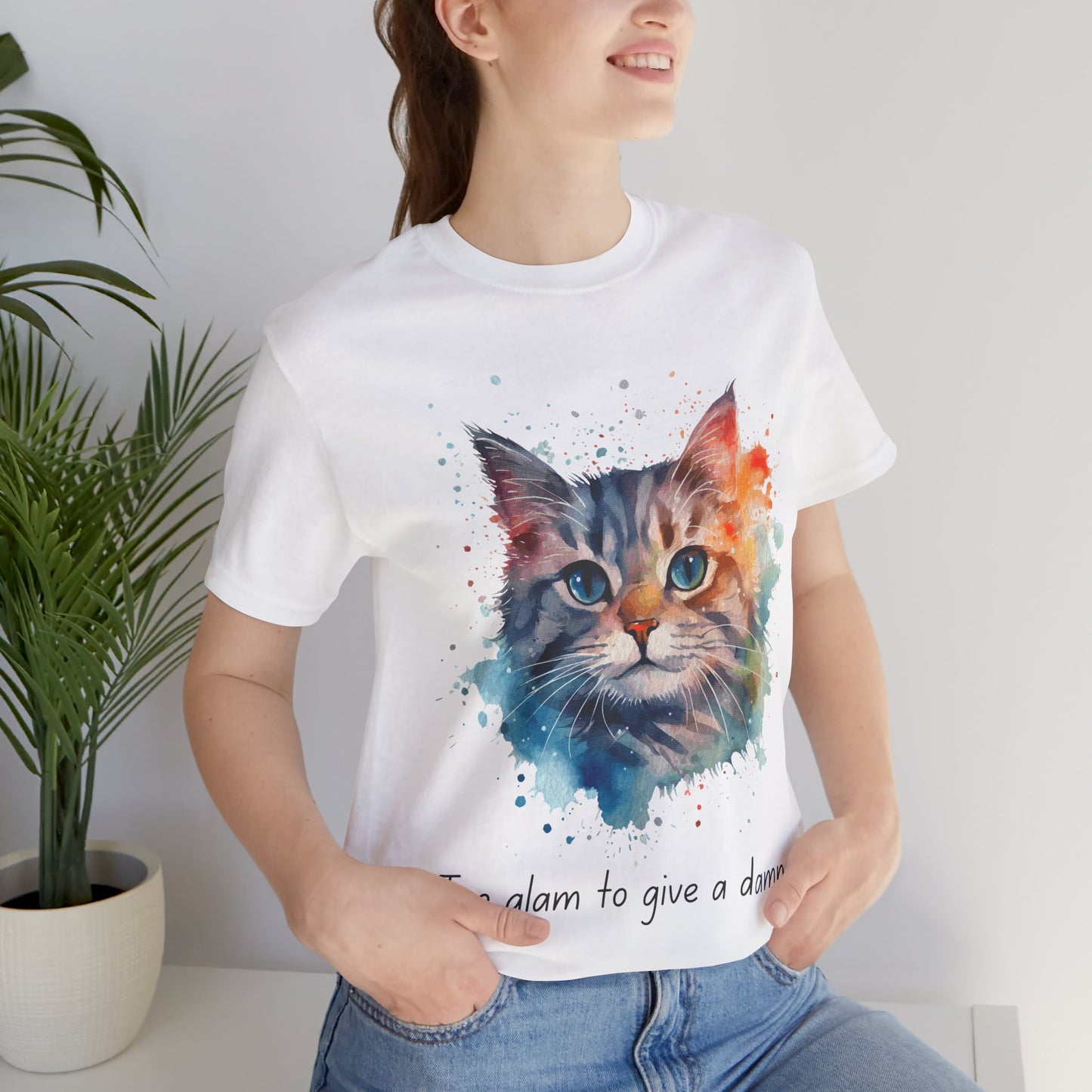 Watercolor Cat Tee