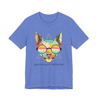 Colorful Artistic Cat Tee