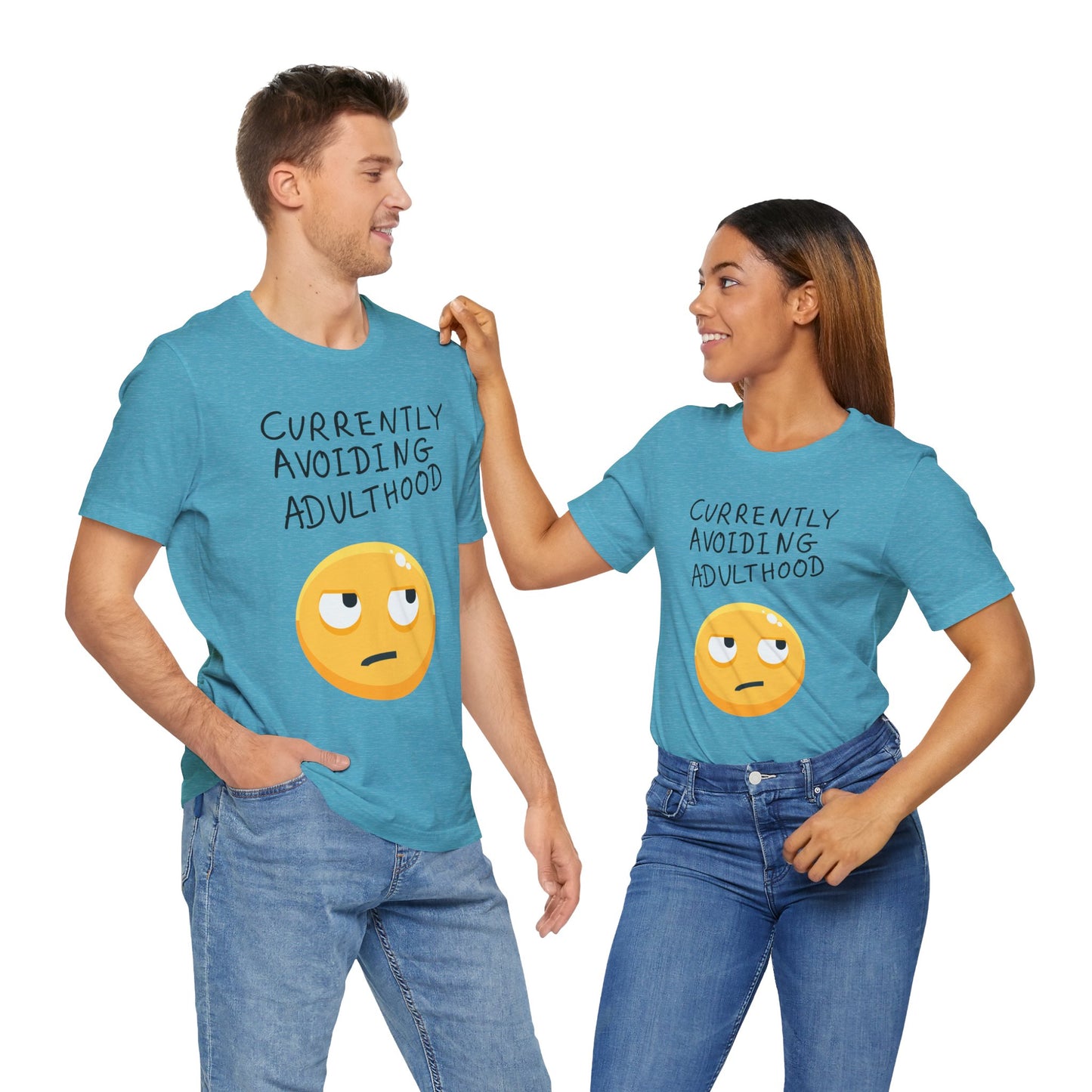 Avoiding Adulthood Emoji Tee