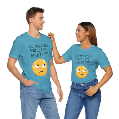 Avoiding Adulthood Emoji Tee