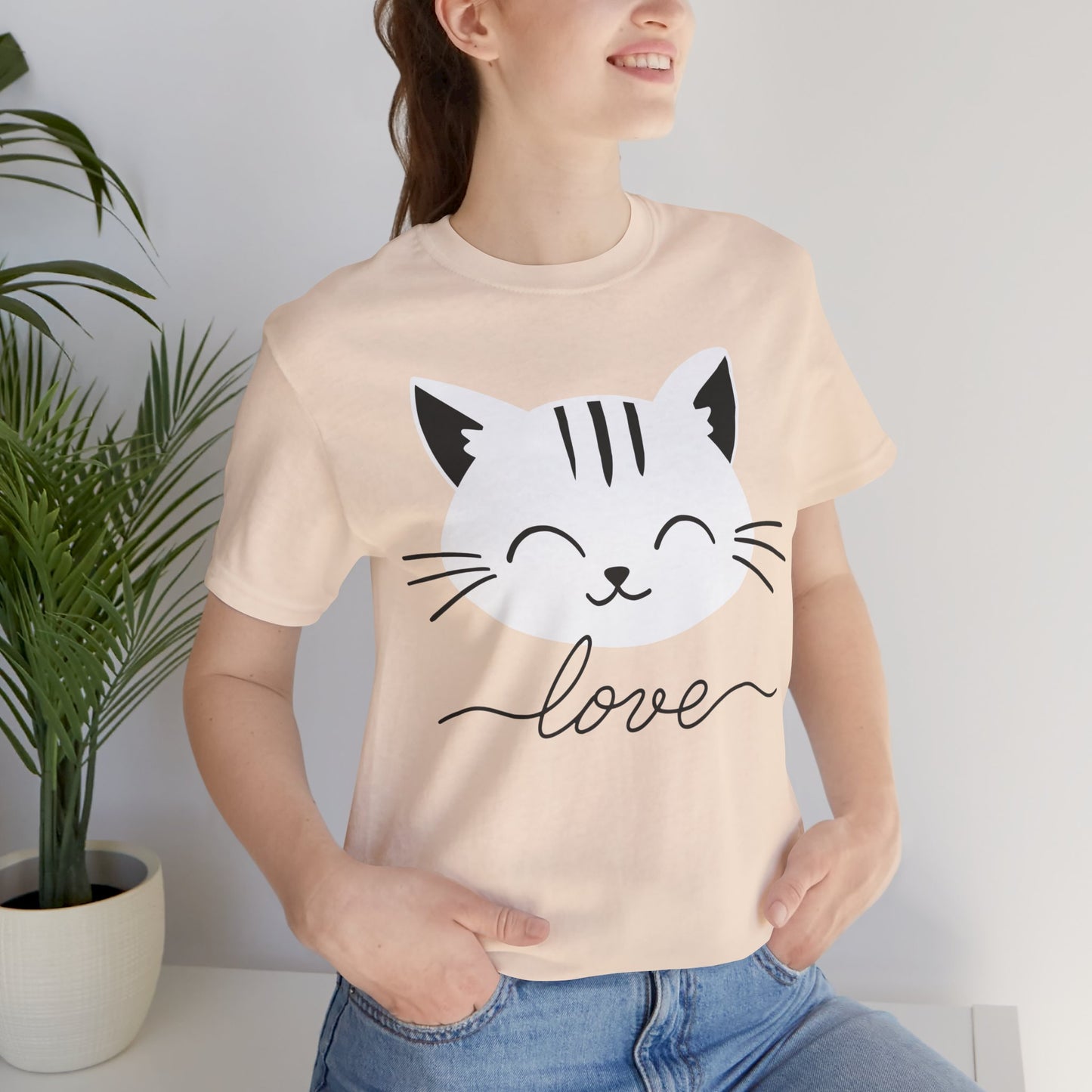 Cat Love Minimalist Tee