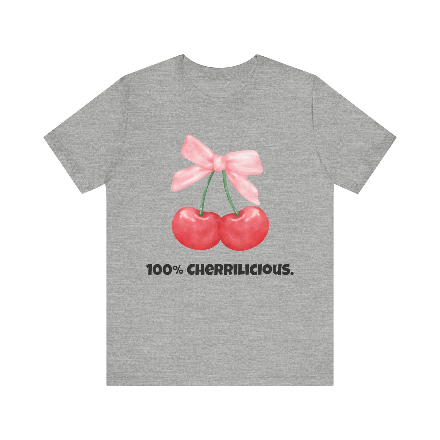 100% Cherrilicious Cherry Bow Tee