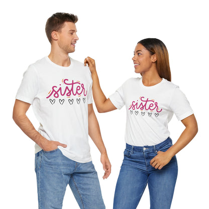 Sister Love Hearts Tee