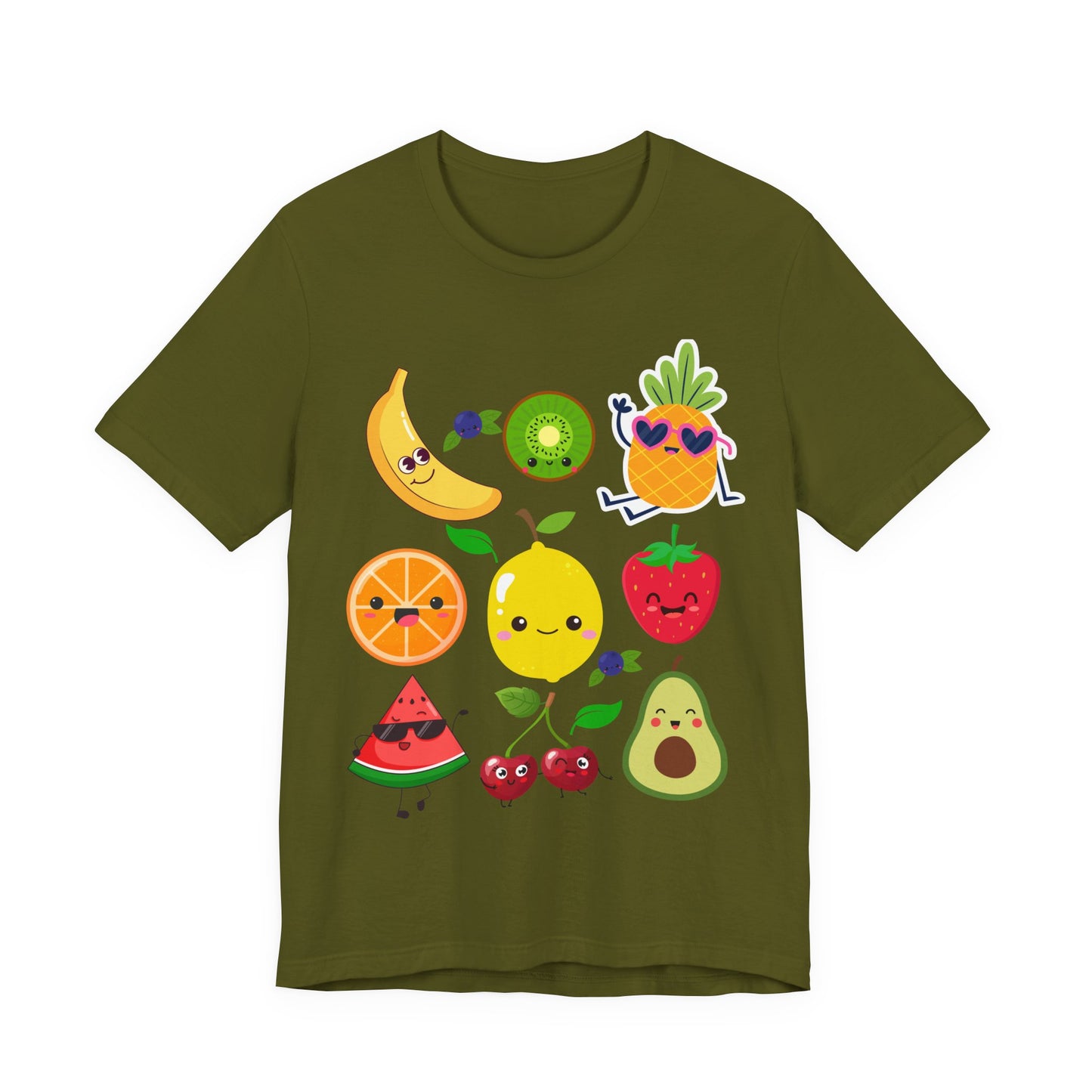 Cute Fruit Friends Kawaii Foodie Tee