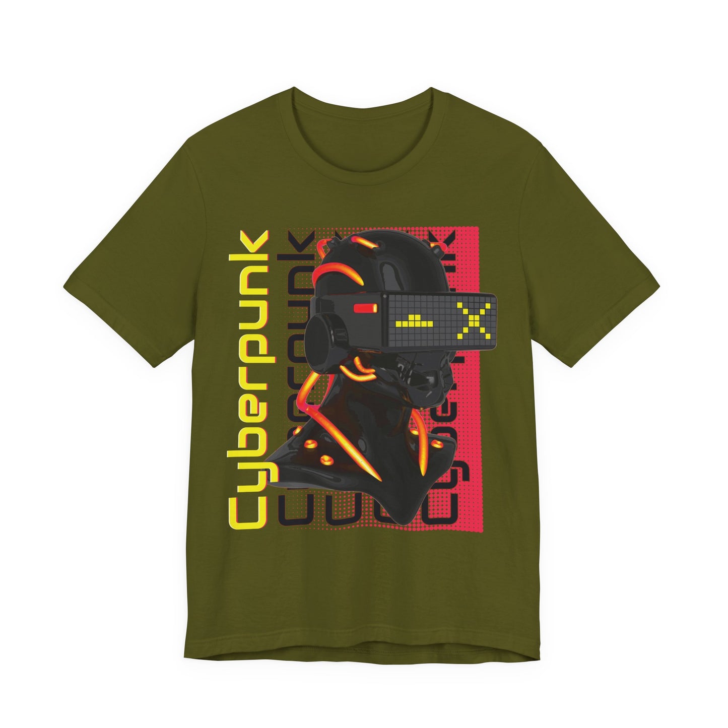 Cyberpunk Glitch Head Tee