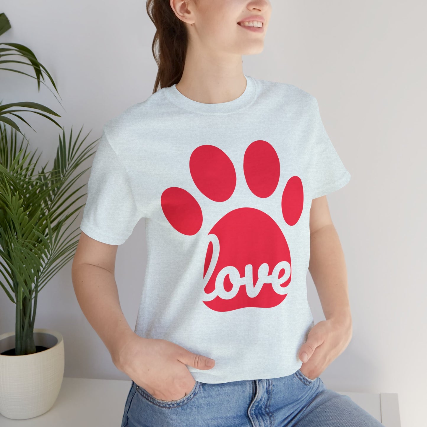 Love Paw Print Jersey Tee