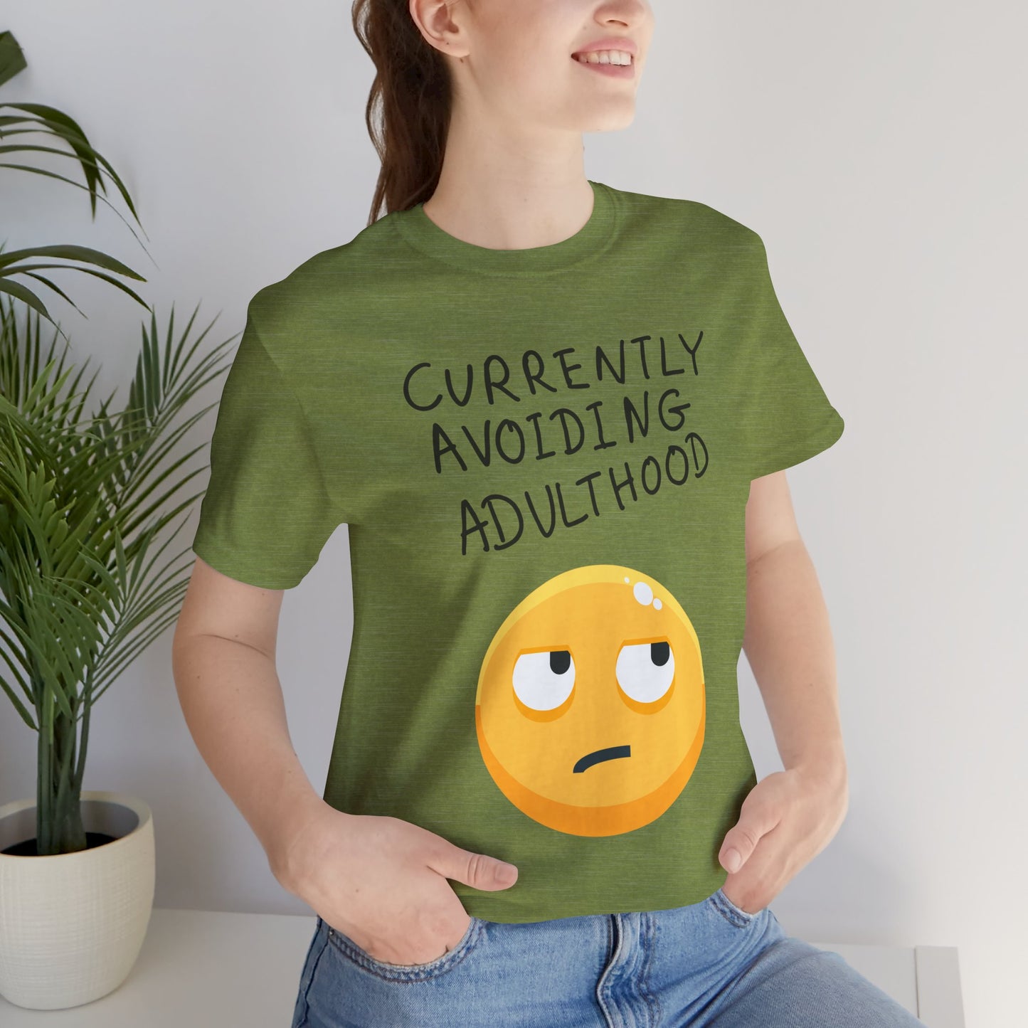 Avoiding Adulthood Emoji Tee