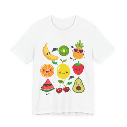 Cute Fruit Friends Kawaii Foodie Tee