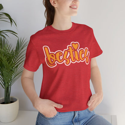 Besties Heart Script Tee