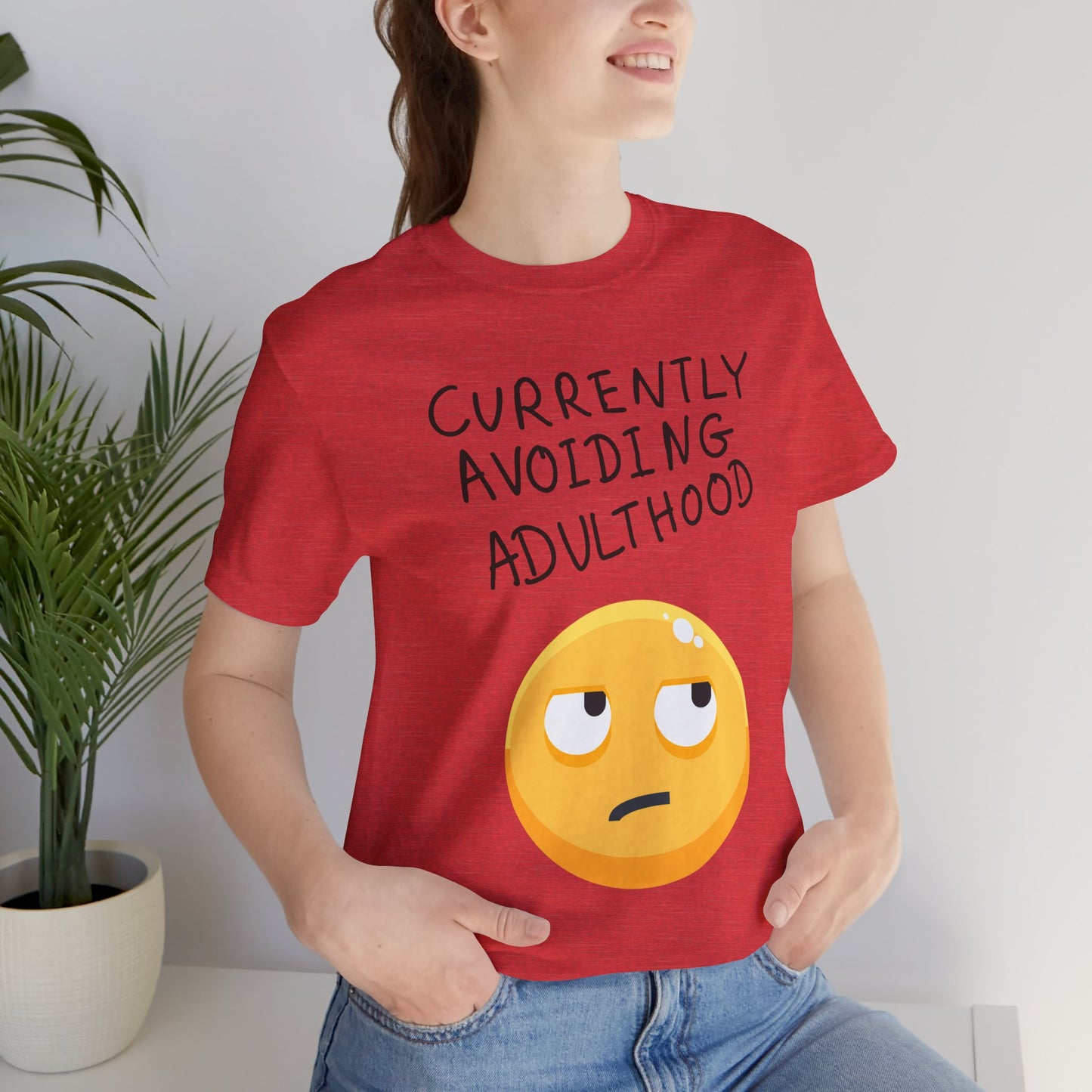 Avoiding Adulthood Emoji Tee