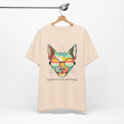 Colorful Artistic Cat Tee