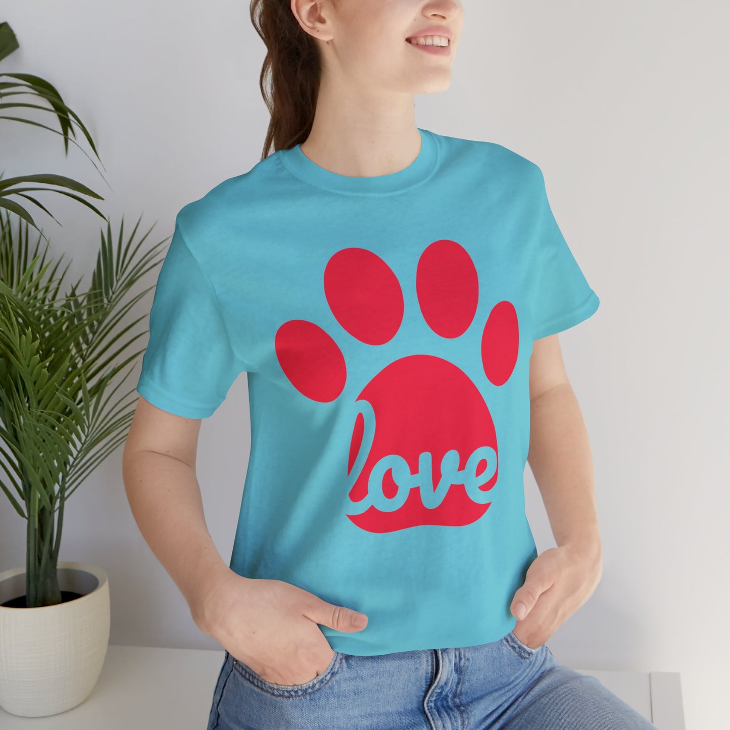 Love Paw Print Jersey Tee