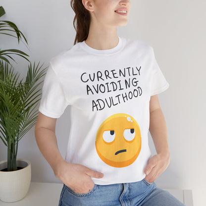 Avoiding Adulthood Emoji Tee