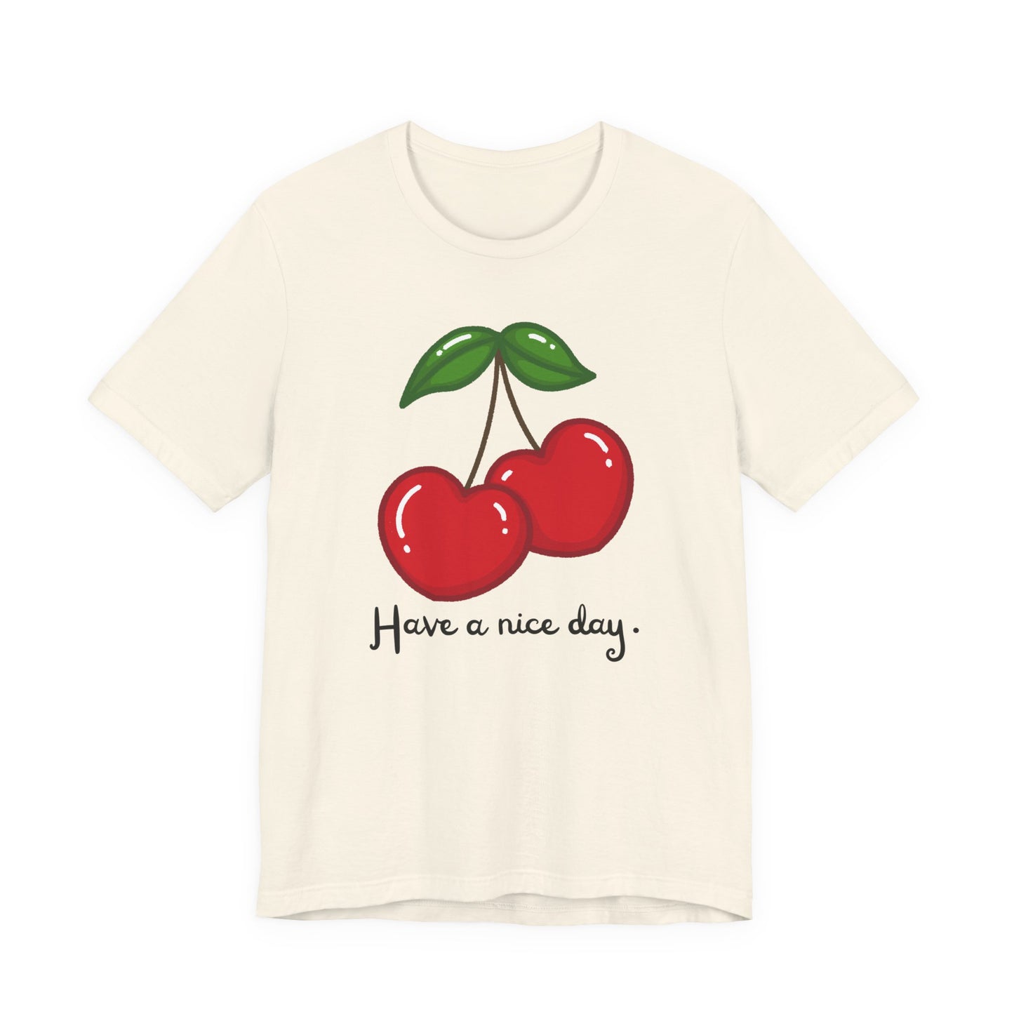Have a Nice Day Cherry Hearts Tee