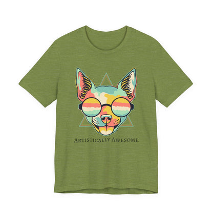 Colorful Artistic Cat Tee