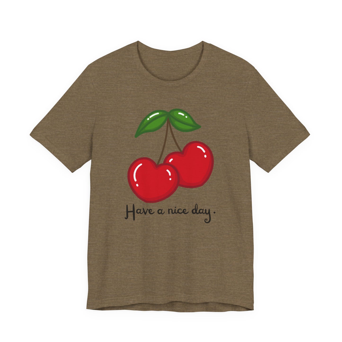 Have a Nice Day Cherry Hearts Tee