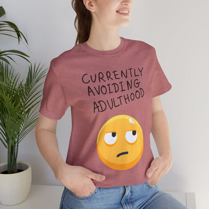 Avoiding Adulthood Emoji Tee